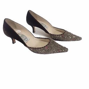 Emma Hope's Velvet & Sequin Pumps